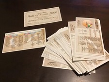 Strat-o-matic Baseball Game Cards Hall Of Fame 2000 Limited Edition Gold