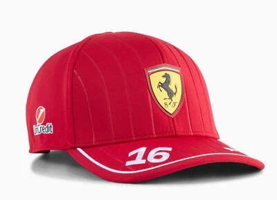 Scuderia Ferrari Replica Charles LeClerc #16 Hat 2025 Red - Image 1 of 4