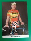 CYCLISME carte cycliste RUDY DHAENENS équipe HITACHI SUNAIR SPLENDOR 1985 