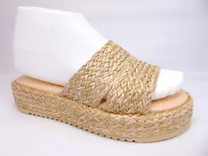 NEW! Beach By Matisse Footwear Women's Layback Platform Sandals Size 7.0 Natural - Picture 1 of 13