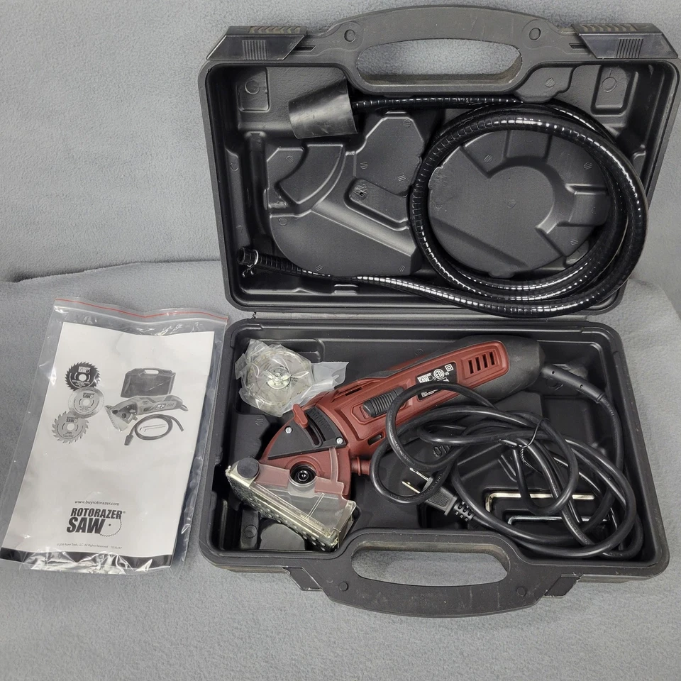 Rotorazer Saw Compact Circular Saw Kit 400W with Case Blades Dust Hose Manual - Image 1 of 3
