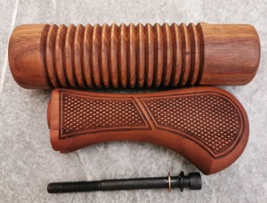 MOSSBERG 590 SHOCKWAVE MODEL 12 GA. FOREND & WOODSTOCK WALNUT WOOD ENGRAVED - Picture 1 of 23