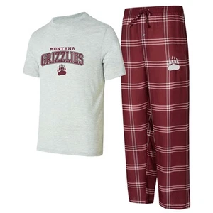 Men's Concepts Sport Montana Grizzlies T-Shirt & Pants Sleep Set - Picture 1 of 3