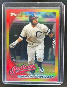 2010 Topps Carlos Santana Red Hot Rookies Exchange RC Rookie #RHR-1 - Picture 1 of 2