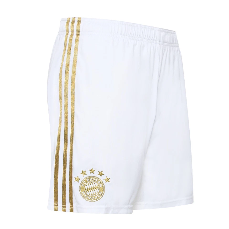 FC Bayern München Adidas Uomo Trasferta Pantaloncini Bianco Bundesliga - Immagine 1 di 1