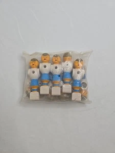 11x Vintage Foosball Table Soccer Replacement Parts / Blue Men - Picture 1 of 4