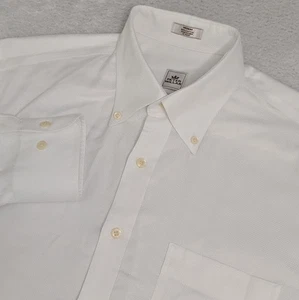 Peter Millar Button Up Textured White Button Down Long Sleeve Nanoluxe Easycare - Picture 1 of 8
