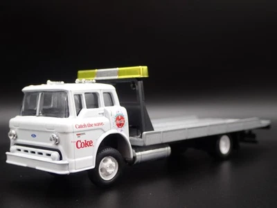 1990 90 Ford Coe C8000 Coca-Cola Lastra Piana Rimorchio Camion 1:64 Scala Auto - Immagine 1 di 4