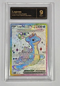 Pokemon Slab: Lapras ex - 158/142 - SCR - Juego de cartas coleccionables graduado como nuevo 9 - Imagen 1 de 2