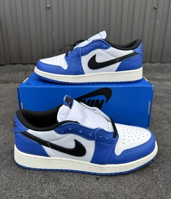 Nike Air Jordan 1 Low OG Game Royal Blanco Negro CZ0790-140 Para hombres o GS Zapatos NUEVO Foto 1 de 4