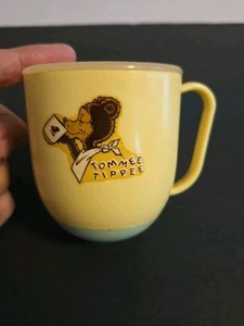 Vintage Tommee Tippee Sippy Cup Weighted Bottom 1960's Child's Drinking Cup Bear - Picture 1 of 5