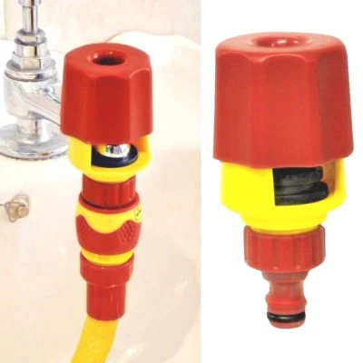New Multi Spray Water Gun Pro Gold Hose Pipe Multi Tap Connector Adjustable  - image 1 of 4