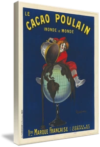Canvas Art - Le Cacao Poulain by Cappiello Vintage Advertisement, - Picture 1 of 20