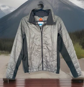 columbia omni heat jacket women Sz medium Silver/black - Picture 1 of 9