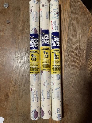 Cubierta Mágica Autoadhesiva Cubierta Decorativa 9'x 18" Lote de 3 Ollas Café Té Foto 1 de 4