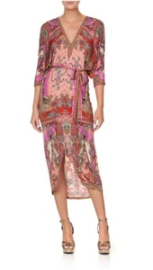 Camilla Ladies Dress Size Small Lotus Lovers Kaftan Embelished V-neck Short - Picture 1 of 14