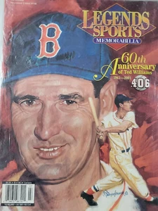 RARE TED WILLIAMS BOSTON RED SOX 60TH ANNIVERSARY LEGENDS MAGAZINE SEALED NEW! - Picture 1 of 1