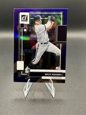 2022 Panini Donruss - Holo Purple #139 Willy Adames - Image 1 of 4