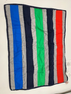 Pottery Barn 儿童正义联盟绗缝假超级英雄海军蓝绿色欧洲 #H351 — 第 1/3 张图片