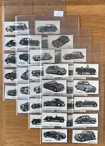 Kelloggs Motor Cars 1949 (Black & White) Full Set Of 40 Original Trade Cards - Picture 1 of 9