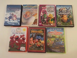KIDS DVD LOT-Adventures of Scamper-RESCUERS DOWN UNDER-BARNEY-GUARDIANS-ELMO*** - Picture 1 of 6