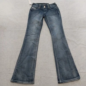 Vanity Women's Jeans 25W/32L Blue Denim Regular Boot Cut Curvy Stretch *NWT* - Picture 1 of 15