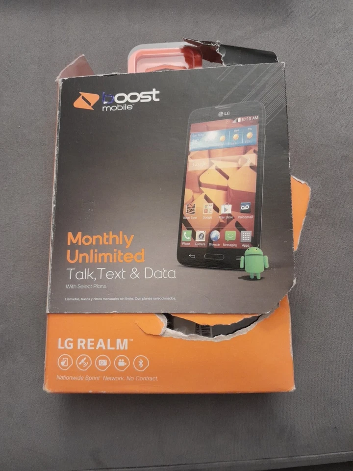 LG Realm - 4 GB - Black (Boost Mobile) - Image 1 of 4