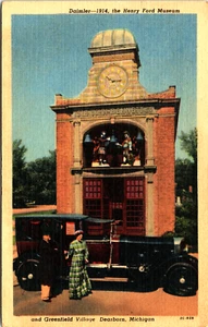US DAIMLER 1912 CLASSIC CAR HENRY FORD MUSEUM MICHIGAN POSTCARD DEARBORN MICH - Picture 1 of 2