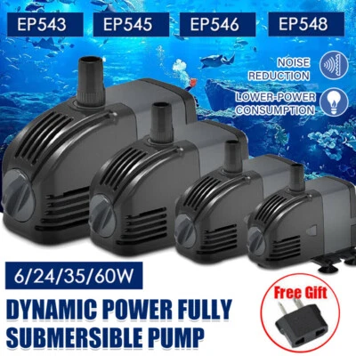 Adjustable Flow Aquarium Pump Water Submersible Fish Tank Fountain Pond Marine - image 1 of 4