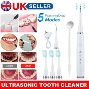 Electric Dental Scaler Teeth Stains Cleaner Plaque Calculus Tartar Remover - Picture 1 of 15
