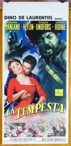locandina film LA TEMPESTA Silvana Mangano Van Heflin Alberto Lattuada 1958 - Picture 1 of 2