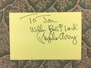 Phyllis Avery - Queen for a Day - The Rifleman - The Millionaire- Autograph 1983 - Picture 1 of 2