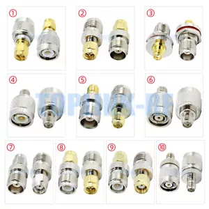 1pcs SMA RP-SMA Male Female to TNC RP-TNC Male Female RF Coax Connector Adapter - Foto 1 di 12