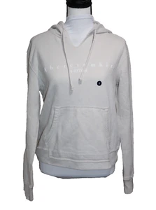 NWT Abercrombie & Fitch Sweatshirt Womens S Cream Oversized Soft A&F Fleece NEW - Picture 1 of 9