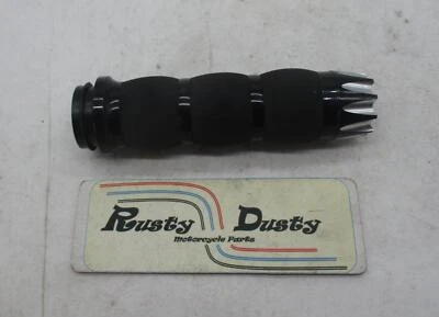 Empuñadura de manillar Harley Davidson Single Avon Excalibur negra con tapa Foto 1 de 4