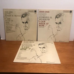  Edward R. Murrow I Can Hear It 1933-1949 3 LP Album Set Vol. I-III Columbia VG+ - Picture 1 of 12