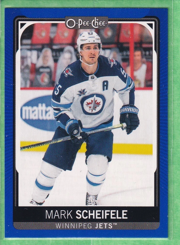 2021-22 O-Pee-Chee Blue Border #484 Mark Scheifele Winnipeg Jets - Image 1 of 2