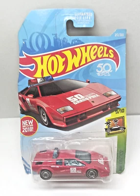 Hot Wheels Exotics Lamborghini Countach Pace Car - Sellado con paquete dañado Foto 1 de 4