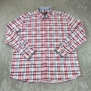 Scully Shirt Men 2XL Red Floral Plaid Signature Soft Pearl Snap Western LS $99 - Picture 1 of 15