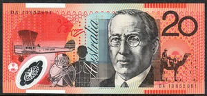 $20 STEVENS / PARKINSON LAST PREFIX DA 13 UNC - Picture 1 of 1