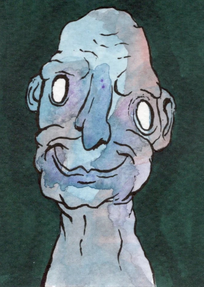 ACEO Original Art - A Dope - Tarjeta de arte expresionismo surrealista de Kiefer Moore Foto 1 de 1