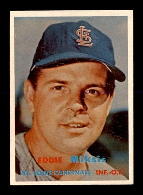 1957 Topps #350 Eddie Miksis   NM/NM+ X3572369 - Image 1 of 3