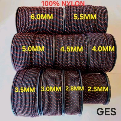 PULL CORD STARTER ROPE LAWNMOWER, STRIMMER, CHAINSAW, 2.5mm - 6mm  2 - 100 metre - Image 1 of 4