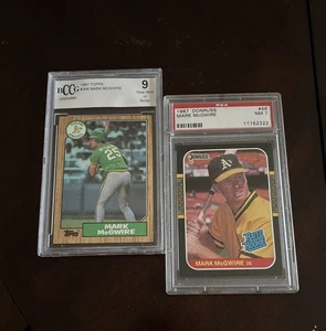 1987 Topps & DonRuss Mark McGwire - Graded - Picture 1 of 2