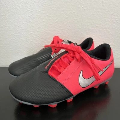 Nike Fútbol Phantom Venom Botines Zapatos Niños Talla 11C Negro Rojo Neón Cordones NUEVO Foto 1 de 4