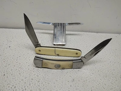 Lote de 3 cuchillos de bolsillo: Winchester, cubiertos Frost y ?plata de ley? Imperial Foto 1 de 4