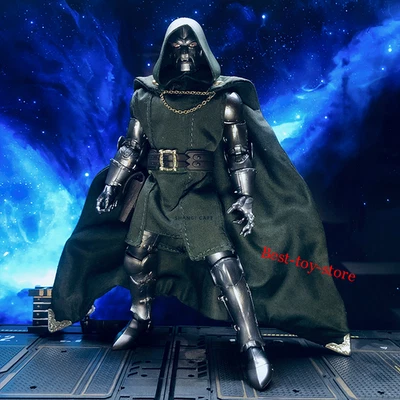 Capa de capa con cable verde 1/12 + ropa de bata para cuerpo de figura de acción Doctor Doom de 6" Foto 1 de 4