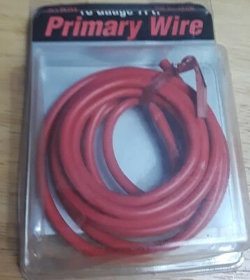 GENERAL CABLE INDUSTRIES PRIMARY WIRE  (red)10G/7FT NIB - Image 1 of 2
