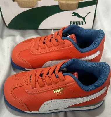 Puma Niños Roma Go Para Infantes 386539 01 Naranja Zapatos Informales Tenis Talla 6C Foto 1 de 4
