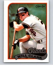 1989 O-Pee-Chee Baseball #321 Will Clark  San Francisco Giants V96059